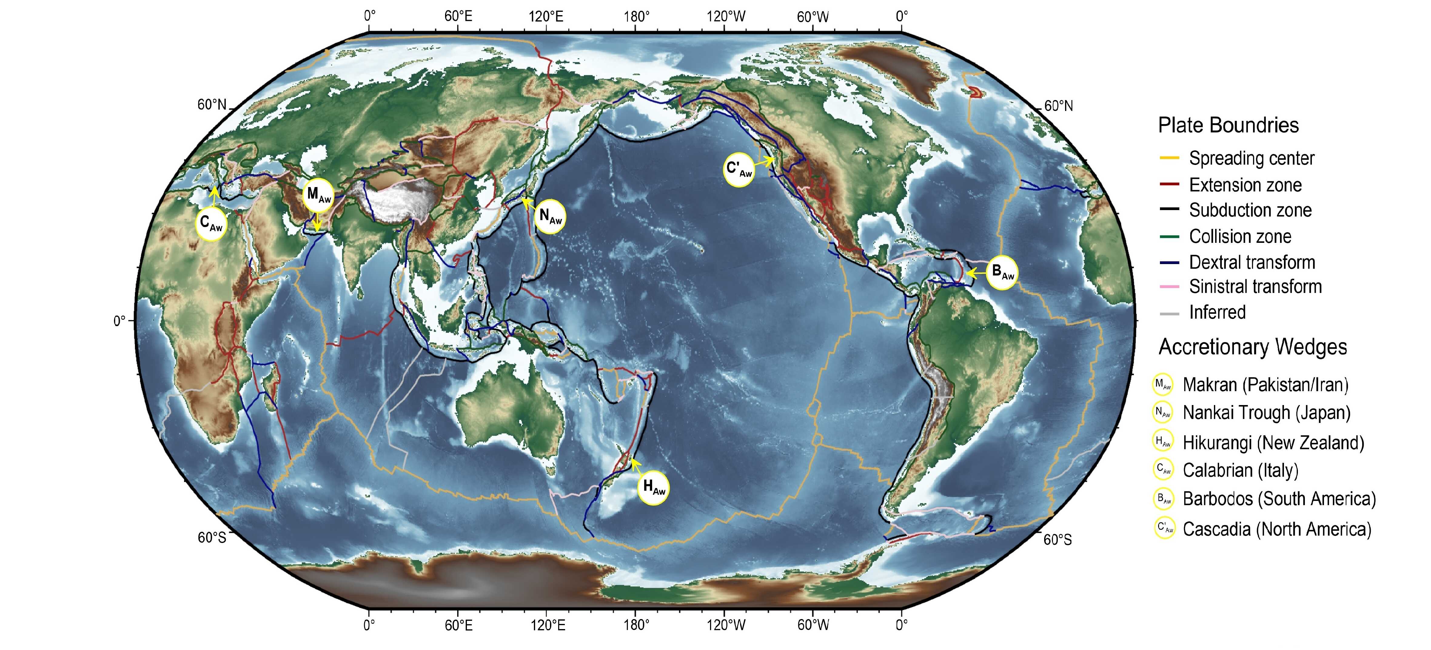 MPG: New insights has been made into accretionary wedges along active plate convergent Margins